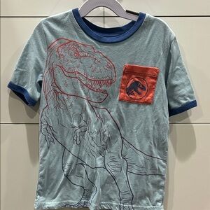 Jumping Beans Dinosaur Tee - Blue and Red